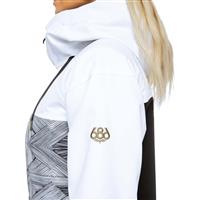 686 Athena Jacket - Women's - White Geo Colorblock