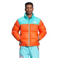 The North Face 1996 Retro Nuptse Jacket - Men's - Red Orange / Transantarctic Blue