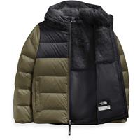 The North Face Moondoggy Hoodie - Youth - Burnt Olive Green / TNF Black