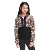 The North Face Printed Glacier 1/4 Zip - Youth - Pinecone Brown Leopard Print