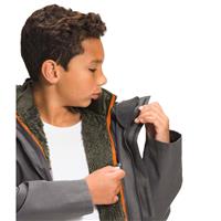 The North Face Printed Reversible Mount Chimborazo Hooded Jacket - Boy's - New Taupe Green Explorer Camo Print