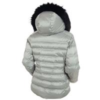 Sunice Fiona Quilted Jacket with Real Fur - Women’s - Silver Smoke