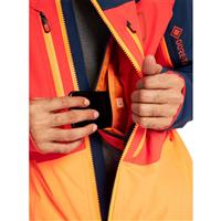 Burton AK GORE‑TEX Swash Jacket - Men's - Dress Blue / Fiesta Red / Clownfish Orange