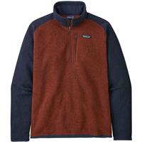 Patagonia Better Sweater 1/4 Zip - Men's - Barn Red with New Navy (BRNE)