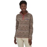 Patagonia Micro D Snap-T Pullover - Women's - Bergy Bits / Furry Taupe (BBTA)