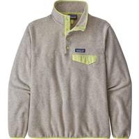 Patagonia Lightweight Synchilla Snap-T Pullover - Women's - Oatmeal Heather with Jellyfish Yellow (OAHY)