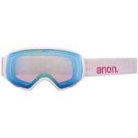 Anon WM1 Goggles + Bonus Lens - White Frame w/ Perceive Cloudy Pink + Perceive Variable Blue Lenses (18561104-101)