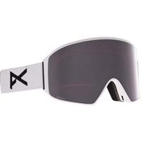 Anon M4 Goggle Cylindrical + Bonus Lens + MFI Face Mask - White Frame w/ Perc. Sunny Onyx + Perc. Variable Violet Lenses (20354102100)