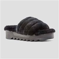 Cougar Pozy Lambswool Sandal - Women's - Black All Over