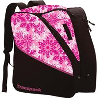 Transpack Edge Junior Ski Boot Bag - Pink Snowflake