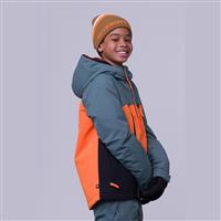 686 Geo Insulated Jacket - Boy's - Cypress Green Colorblock