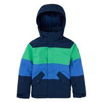 Burton Symbol Jacket - Boy's - Dress Blue / Galaxy Green / Amparo Blue