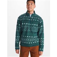 Marmot Heavyweight Drop Line Printed 1/2 Zip - Men's - Dark Jungle Nordic