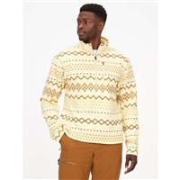 Marmot Heavyweight Drop Line Printed 1/2 Zip - Men's - Wheat Nordic