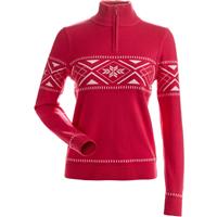 Nils Sapporo Sweater - Women's - Hot Pink / White
