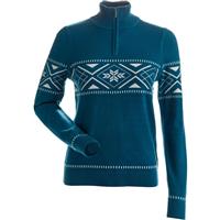 Nils Sapporo Sweater - Women's - Teal / White