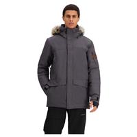 Obermeyer Ridgeline Jkt w/ Faux Fur - Men's - Basalt (23004)