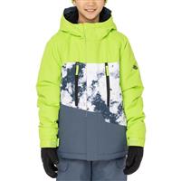 686 Geo Insulated Jacket - Boy's - Green Flash Colorblock