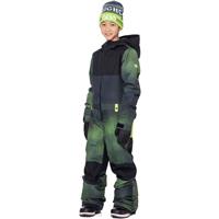 686 Shazam One Piece Suit - Boy's - Green Flash Spray Colorblock