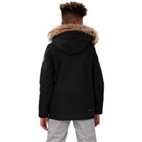 Obermeyer Commuter Jacket w/ Fur - Boy's (Teen) - Black (16009)