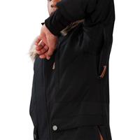 Obermeyer Commuter Jacket w/ Fur - Boy's (Teen) - Black (16009)