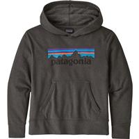 Patagonia LW Graphic Hoody Sweatshirt - Youth - P-6 Logo / Forge Grey (PFOG)