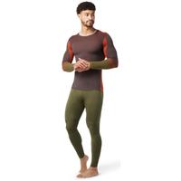 Smartwool Intraknit Thermal Merino Base Layer Colorblock Crew - Men's - Shale-Picante