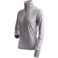 Nils Hollister 1/4 Zip T Neck - Women's - Silver