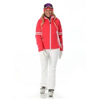 Nils Meribel Jacket - Women's - Poppy / White