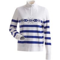 Nils Sailor 1/4 Zip Sweater - Women's - White