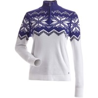 Nils Snowflake 1/4 Zip Sweater - Women's - White / Navy