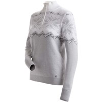 Nils Snowflake 1/4 Zip Sweater - Women's - White / Navy