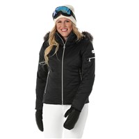 Nils St Anton Faux Fur Jacket - Women's - Black / Black