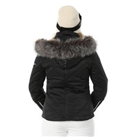 Nils St Anton Faux Fur Jacket - Women's - Black / Black