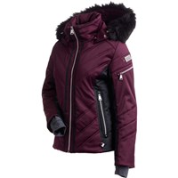 Nils St Anton Faux Fur Jacket - Women's - Plum / Black