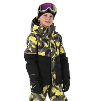 Spyder Impulse Synthetic Down Jacket - Boy's - Camouflage Acid Yellow