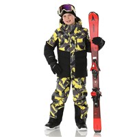 Spyder Impulse Synthetic Down Jacket - Boy's - Camouflage Acid Yellow