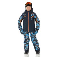 Spyder Leader Jacket - Boy's - Camouflage Aether Blue