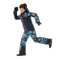 Spyder Leader Jacket - Boy's - Camouflage Aether Blue