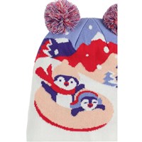 Spyder Penguin Double Pom Hat - Girl's - Multi