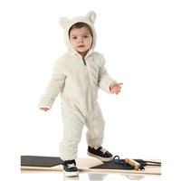 The North Face Baby Campshire One-Piece Snow Suit - White Dune / Sparkle