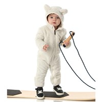 The North Face Baby Campshire One-Piece Snow Suit - White Dune / Sparkle