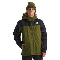 The North Face Freedom Insulated Jacket - Boy's - Forest Olive / TNF Black