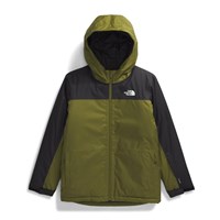 The North Face Freedom Insulated Jacket - Boy's - Forest Olive / TNF Black