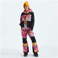 The North Face Freedom Insulated Jacket - Girl's - Radiant Poppy Blowing Wind Print