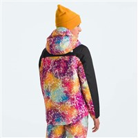 The North Face Freedom Insulated Jacket - Girl's - Radiant Poppy Blowing Wind Print