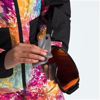 The North Face Freedom Insulated Jacket - Girl's - Radiant Poppy Blowing Wind Print