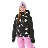 The North Face Freedom Insulated Jacket - Girl's - TNF Black Winter Flowers Print