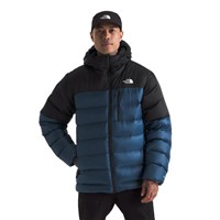 The North Face Kalix Down Hoodie - Men's - Shady Blue / TNF Black