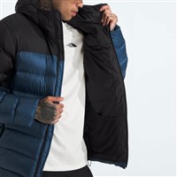 The North Face Kalix Down Hoodie - Men's - Shady Blue / TNF Black